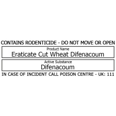 Bait Station Warning Label - Eraticate