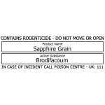 Bait Station Warning Label - Sapphire