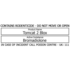 Bait Station Warning Label - Tomcat 2 