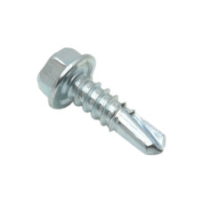 Hex Head Tek Screws BZP